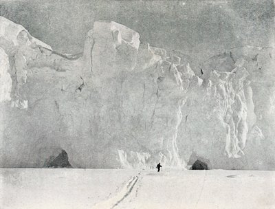 Gesicht eines Gletschers im Viktorialand, ca. 1911, 1913 von G. Murray Levick