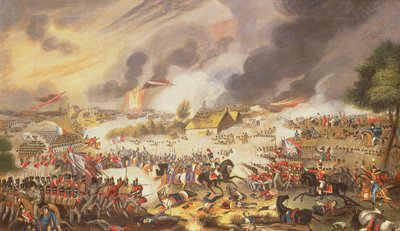 Die Schlacht von Waterloo, 18. Juni 1815, 1842 von G. Newton