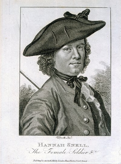 Hannah Snell, die Soldatin, veröffentlicht von R.S. Kirby, 1804 von G. Scott