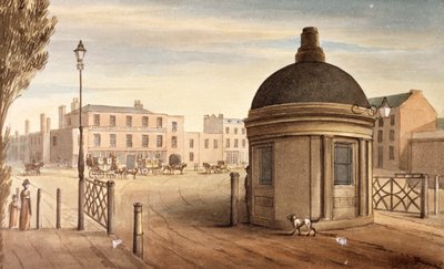 Die Mautstelle an der New Kent Road, Southwark, London, 1825 von G Yates