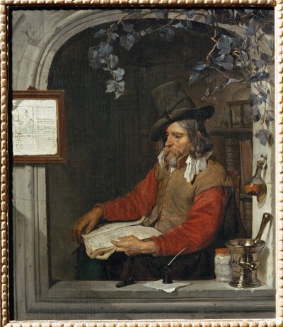 Der Apotheker, auch der Chemiker genannt von Gabriel (attr. to) Metsu