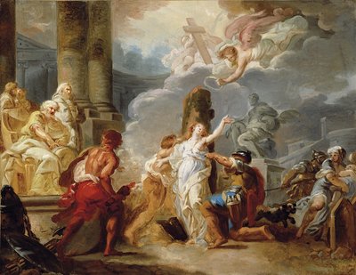 Das Martyrium einer Heiligen, eine Skizze von Gabriel Francois Doyen