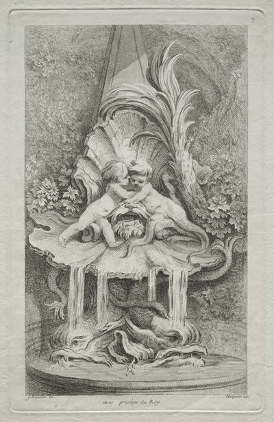 Buch der Brunnen: Nr. 3 von Gabriel Huquier