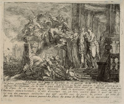 Allegorie auf die Genesung des Dauphins von Gabriel Jacques de Saint Aubin