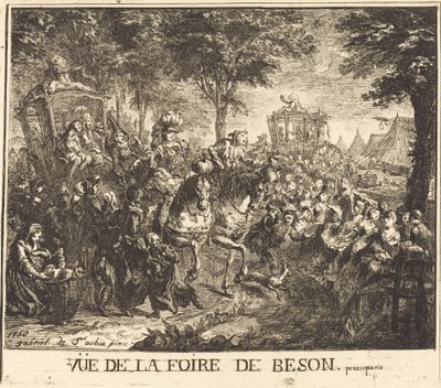 Ansicht des Jahrmarkts von Beson von Gabriel Jacques de Saint Aubin