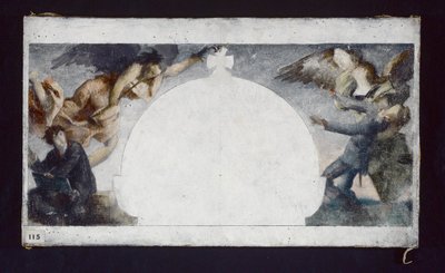 Skizze für das Gemälde des Denkmals für die Toten des Krieges von 1870 am Lycée Chaptal, um 1879 von Gabriel Joseph Marie Augustin Ferrier