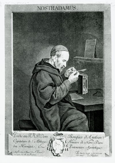 Porträt von Michel Nostradamus, graviert von Christian von Mechel, 1762 von Gabriel Metsu