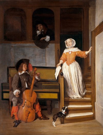 Der Cellospieler von Gabriel Metsu
