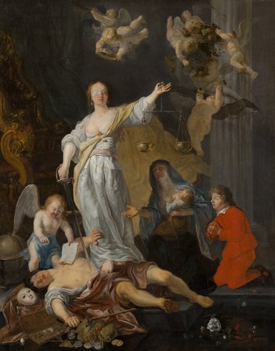 Der Triumph der Gerechtigkeit von Gabriel Metsu
