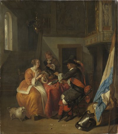Ein Kartenspiel von Gabriel Metsu