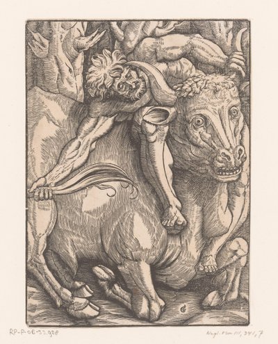 Herkules ringt mit Acheloüs (Werken von Herkules) von Gabriel Salmon