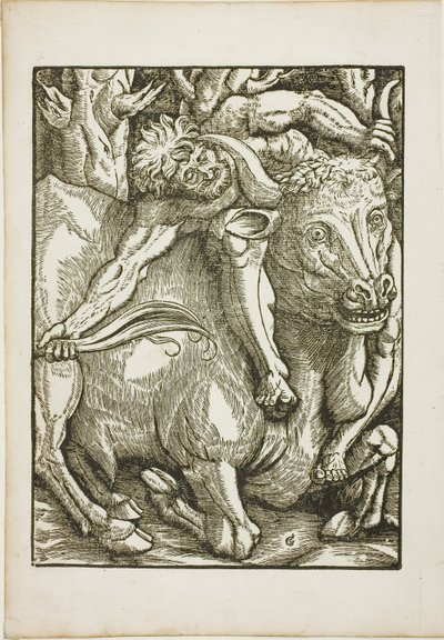 Die Arbeiten des Herkules: Herkules fängt den kretischen Stier von Gabriel Salmon