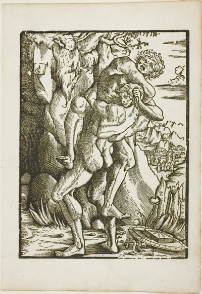 Die Arbeiten des Herkules: Herkules und Antäus von Gabriel Salmon