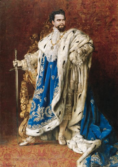Ludwig II. als Großmeister des Ordens der Ritter von St. Georg, 1887 von Gabriel Schachinger