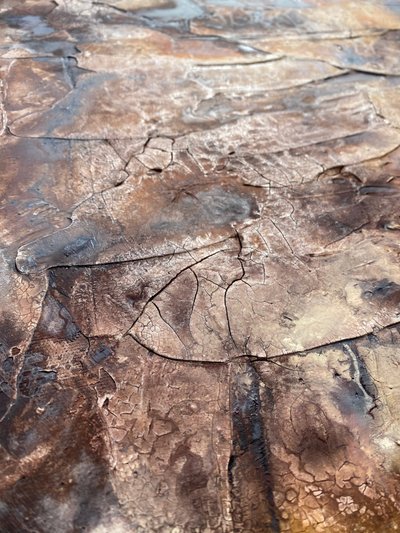 Abstrakte rissige Patina von Gabriela Aleksandra Szuba