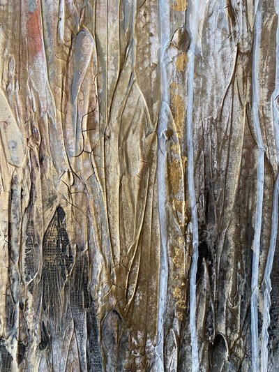 Vergoldete metallische Textur von Gabriela Aleksandra Szuba