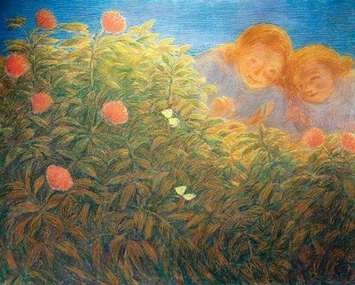 Blumen und Schmetterlinge von Gaetano Previati