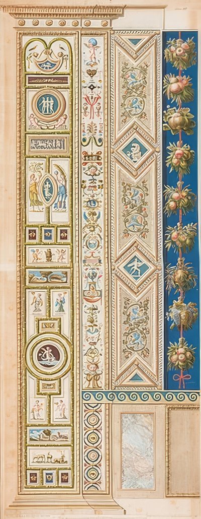 Pilaster Loggia III (Verzierung mit verschiedenem Wild) von Gaetano Savorelli