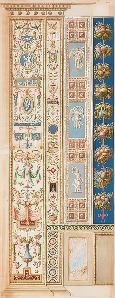 Pilaster Loggia XII (Verzierung, welche aus einem Gefäß herauswächst) von Gaetano Savorelli