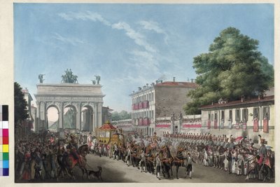 Einzug von Kaiser Franz I. in Mailand am 10. Mai 1825 von Gallo Gallina