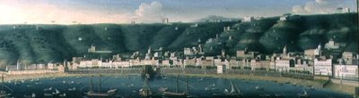 Blick auf Neapel vom Meer mit dem Castel dell