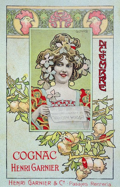 Dezember, aus einem Kalender für Henri Garnier & Co. von Gaspar Camps Junyent