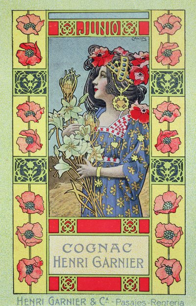 Juni, aus einem Kalender für Henri Garnier & Co. von Gaspar Camps Junyent
