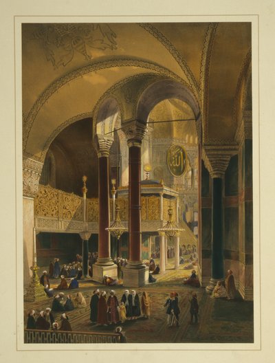 Die kaiserliche Galerie in der Ayasofya-Moschee, ehemals die Kirche Hagia Sophia von Gaspard Fossati