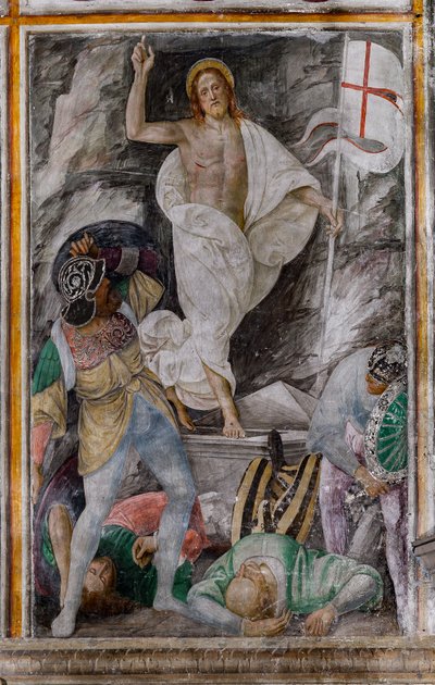 Detail der Auferstehung Christi, aus Das Leben und die Passion Christi von Gaudenzio Ferrari