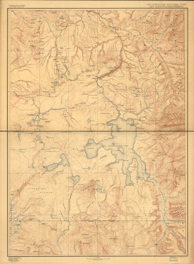 Yellowstone-Nationalpark und nordwestliches Wyoming von Geological Survey
