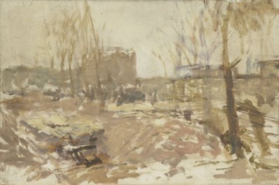 Baustelle an der De Clercqstraat von Georg-Hendrik Breitner
