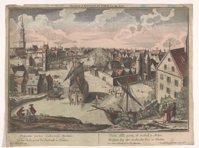Ansicht des Schalkwijker Tors in Haarlem von Georg Balthasar Probst