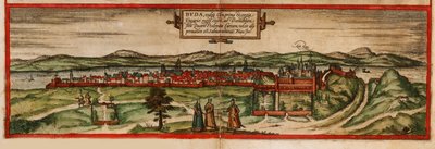 Buda, vulgo Ofen aus: Civitates orbis terrarium, 1572 von Georg Braun und Franz Hogenberg