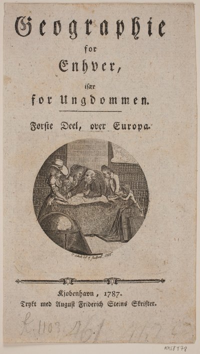 Titelblatt mit Vignette zu "Geographie für jedermann" von Georg Christian Schule
