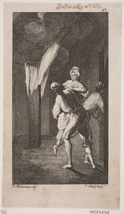 Titelvignette zu Smollett "Peregrine Pickles Tildragelser" von Georg Christian Schule