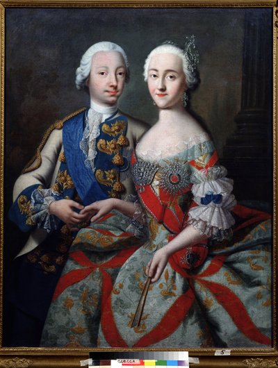 Porträt des Großfürsten Pjotr Fjodorowitsch (der später Peter III. von Russland wird) von Georg Christoph Grooth