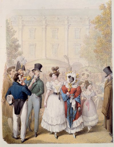 Der Palais Royal, ca. 1815 von Georg Emanuel Opitz