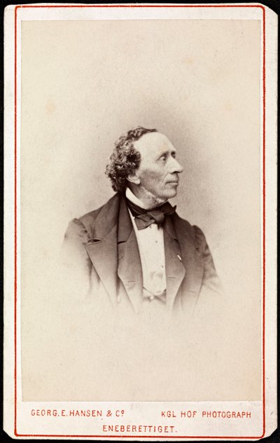 Porträt von Hans Christian Andersen von Georg Emil Hansen