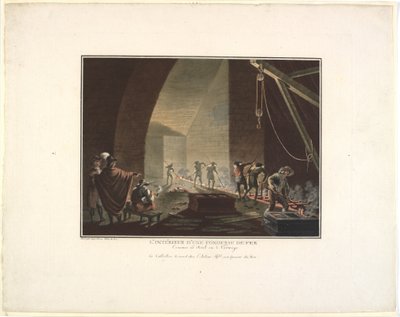 Das Innere einer Eisenhütte von Georg Haas