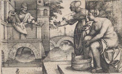 David und Bathseba von Georg Pencz