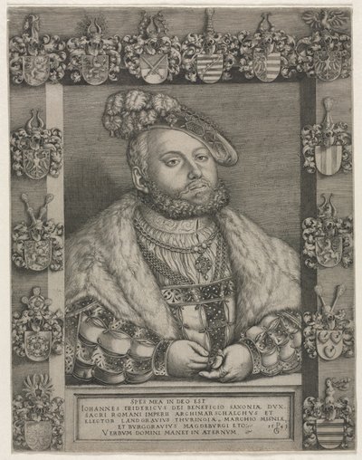 Porträt von Johann Friedrich I., "Der Großmütige," Kurfürst von Sachsen von Georg Pencz