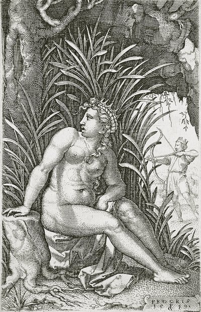 Prokris von Kephalos getötet von Georg Pencz