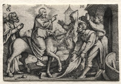 Das Leben Jesu Christi: Christus zieht in Jerusalem ein von Georg Pencz