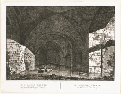 Die Große Grotte auf dem Heidelberger Schloss von Georg Primavesi, after Peter Speeth