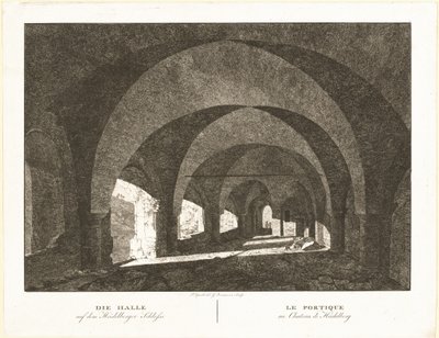Die Halle auf dem Heidelberger Schloss von Georg Primavesi, after Peter Speeth