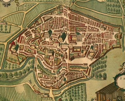 Fabriano aus Civitates Orbis Terrarum von Georg Braun von Georg Braun and Hogenberg Franz