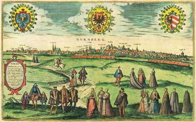 Nürnberg, Deutschland von Georg and Hogenberg Franz (1535 90) Braun