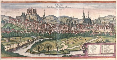 Brünn, Tschechische Republik (Gravur) von Georg Braun and Hogenberg Franz