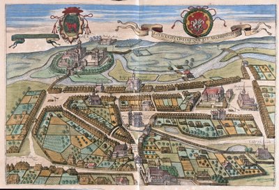 Lowicz, Polen (Gravur) von Georg Braun and Hogenberg Franz