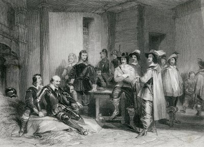 Tod des Earl of Lindsey (Gravur) von George (after) Cattermole